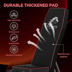 Attrezzatura sportiva per il fitness con caratteristiche di imbottitura spessa e resistente su uno sfondo scuro